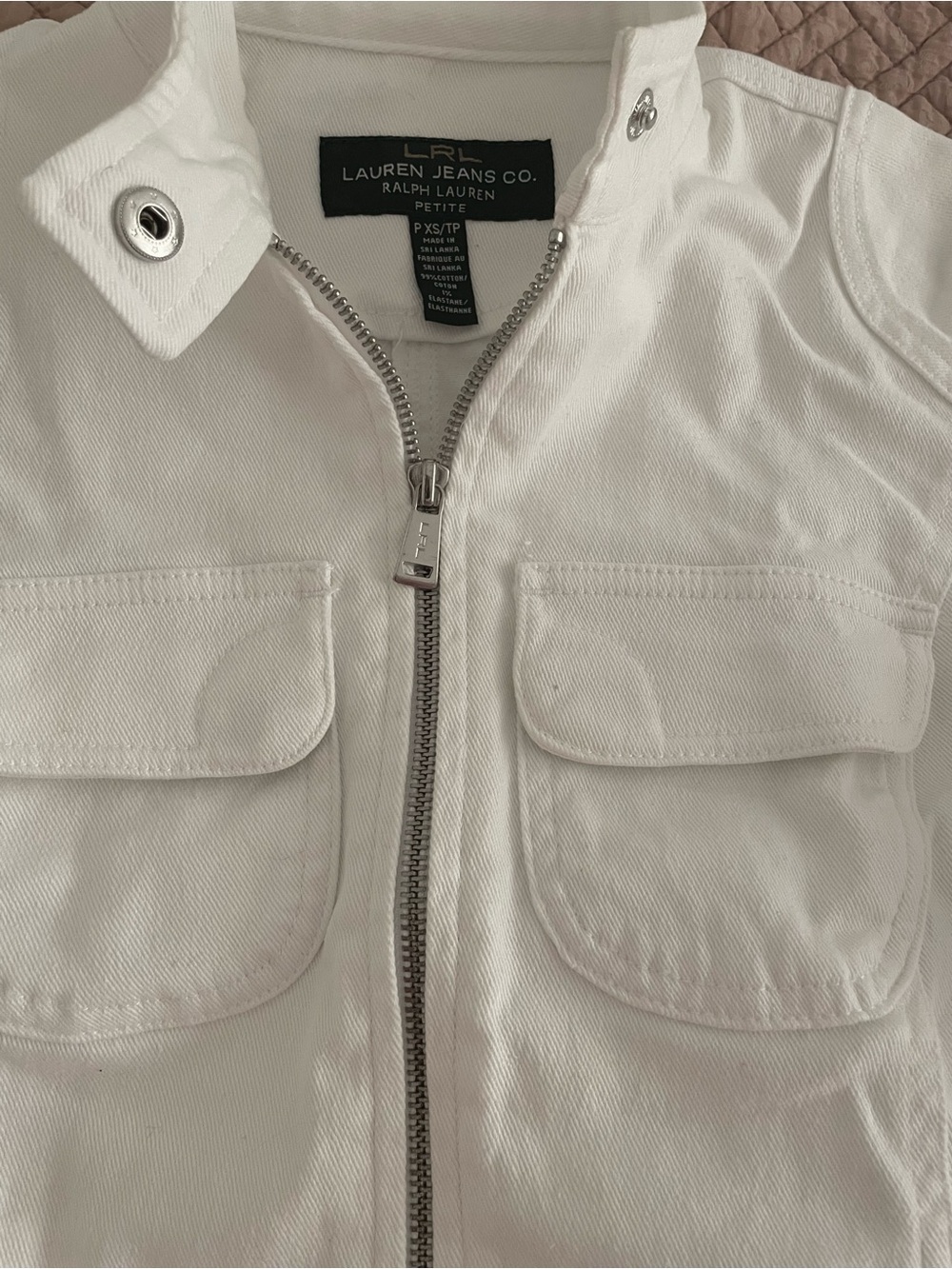 RALPH LAUREN 
White Women's Jean Jacket Size PXS - Picture 6 of 10